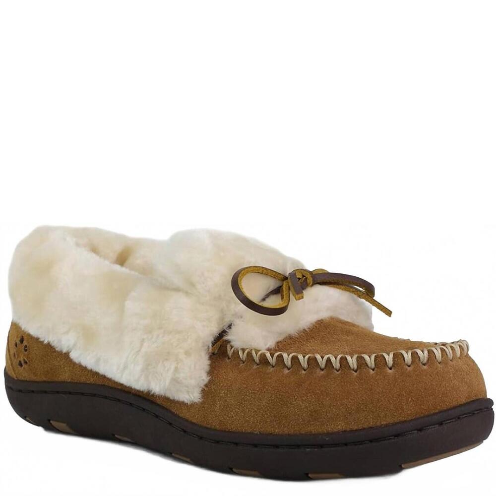 NEW TEMPUR-PEDIC women's laurin moccasin slipper in hashbrown